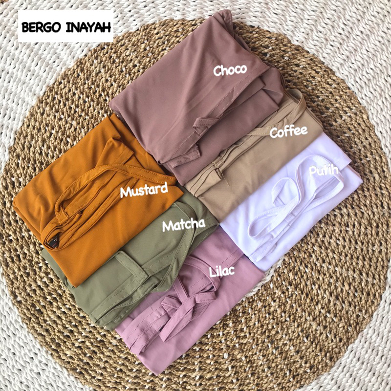 BERGO INAYAH JERSEY NON PED / HIJAB KERUDUNG SHAFA SHAVA HAMIDAH