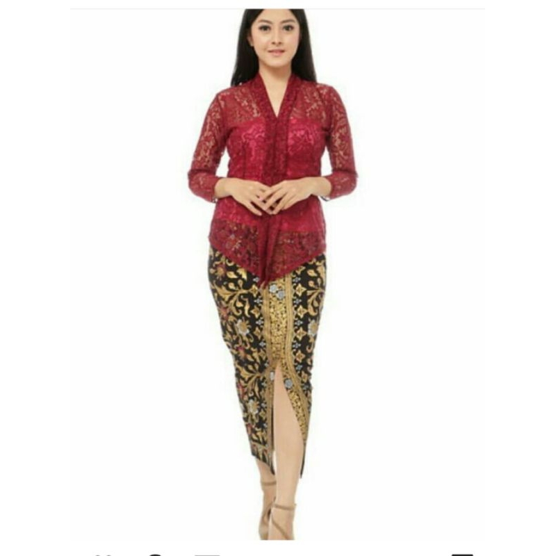 KEBAYA BALI KARTINI KLIM TANGAN PANJANG SOFIA LACE