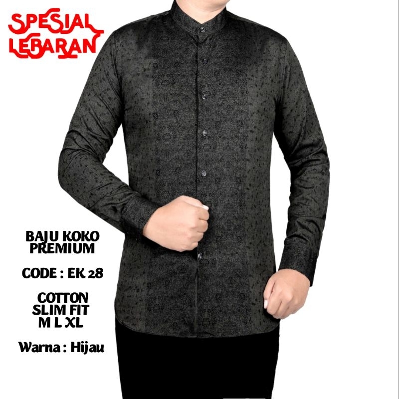 BAJU KOKO PRIA KEMEJA KOKO LENGAN PANJANG LBL1634