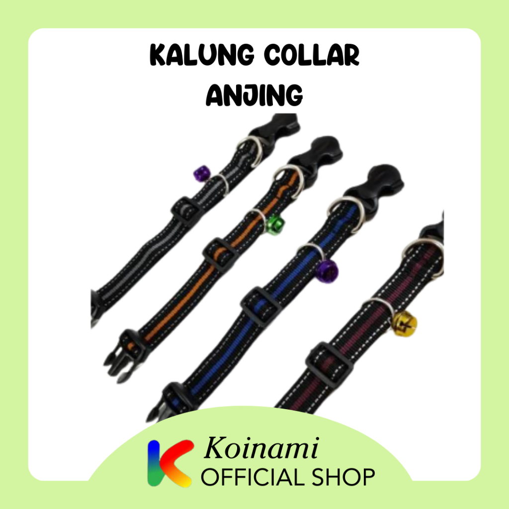 Kalung Collar anjing / aksesoris anjing / kalung tali leher anjing / tali penuntun / EDOTH