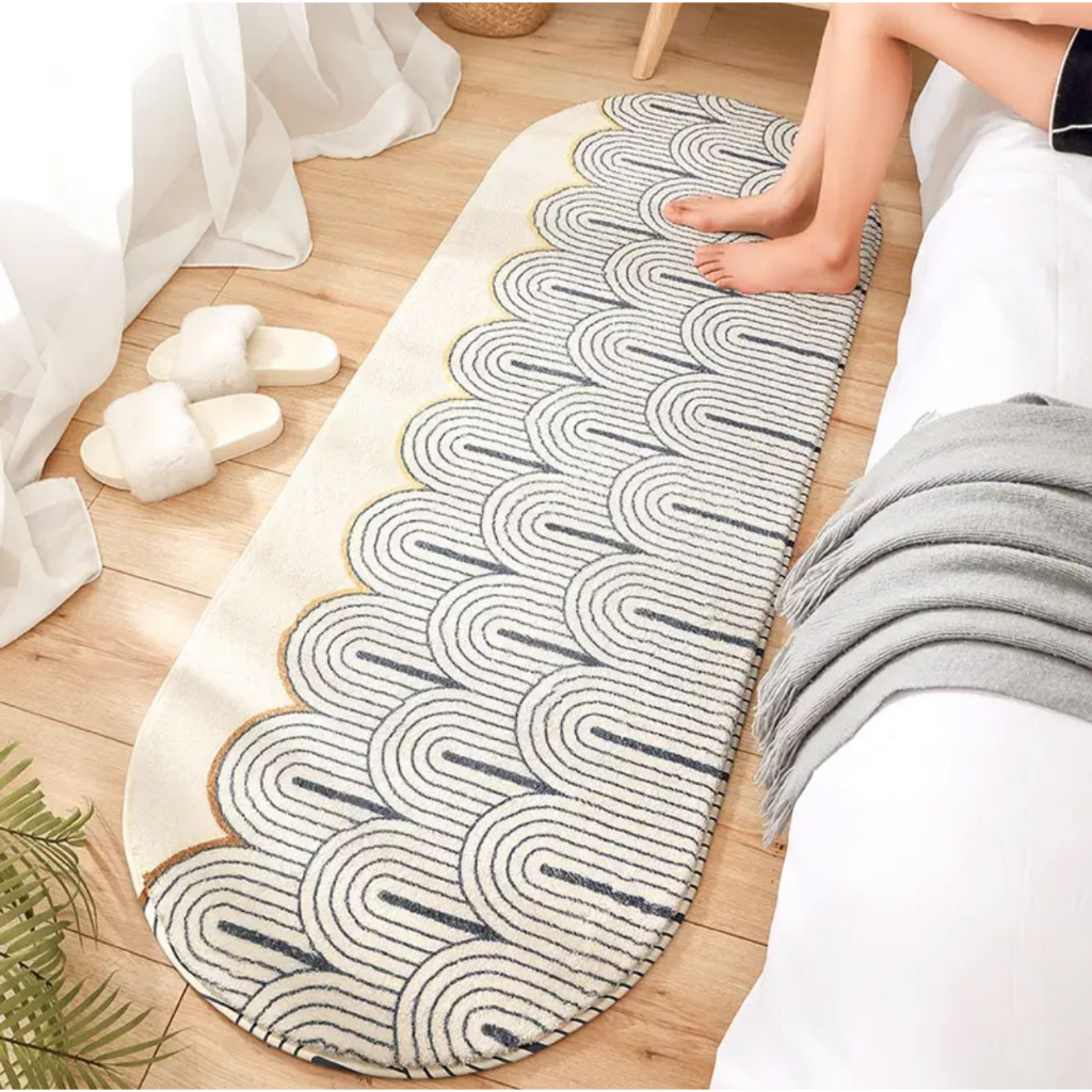 Cashmere Carpet Mat / Karpet Keset Kasmir Panjang Lembut Bulu Tebal Halus Alas Kaki Anti Slip Modern Minimalis Nordic Scandinavian