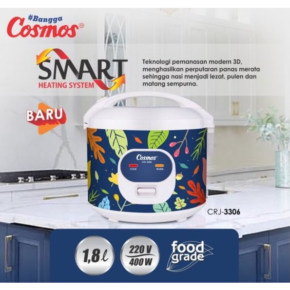 Rice Cooker / Magic com Cosmos CRJ 3306 1.8 Liter