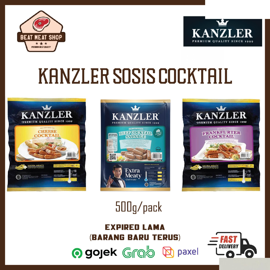 

Kanzler Sosis Cocktail Beef / Cheese / Frankfurter 500 gr