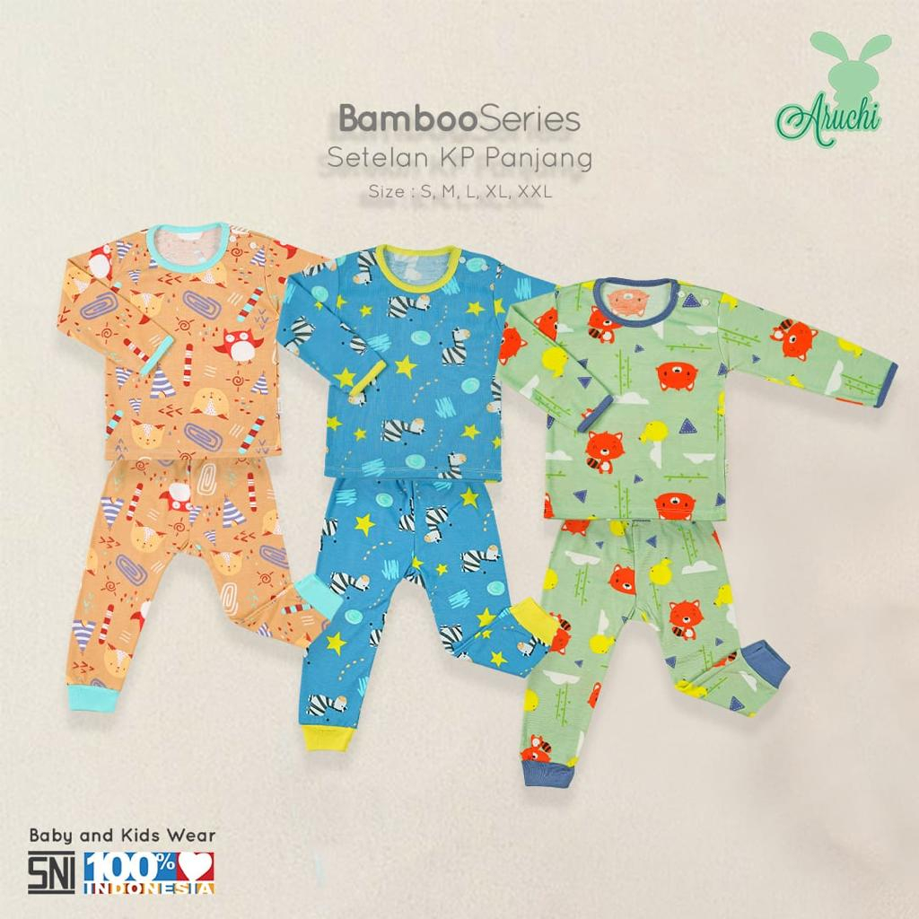 Aruchi Baby Setelan oblong Panjang Motif  Big Size - Aruchi baju Bayi/Piyama bayi/piyama anak