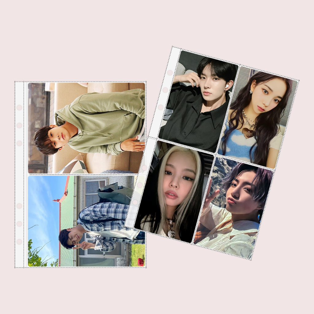 

Binder Sleeve Photocard 1P 2P 3P 4P Single Double Side Photo Card Selipan Binder Mika Photo Sarung A7 A6 A5 B5