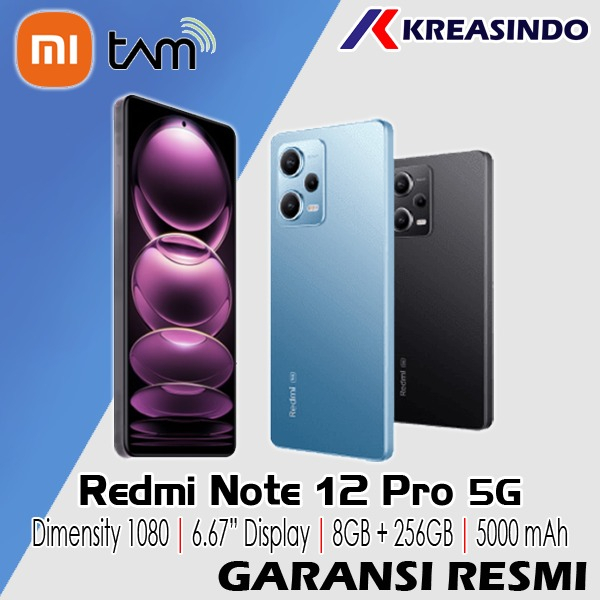 XIAOMI REDMI Note 12 Pro 5G 8/256 Ram 8GB Internal 256GB Garansi Resmi Original
