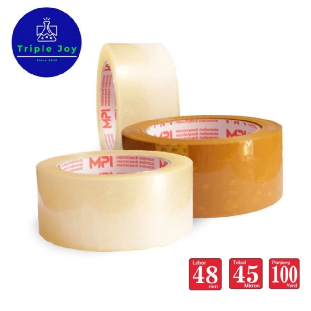 

Lakban 2 Inch 48mm x 100Yard Bening Coklat - Bening