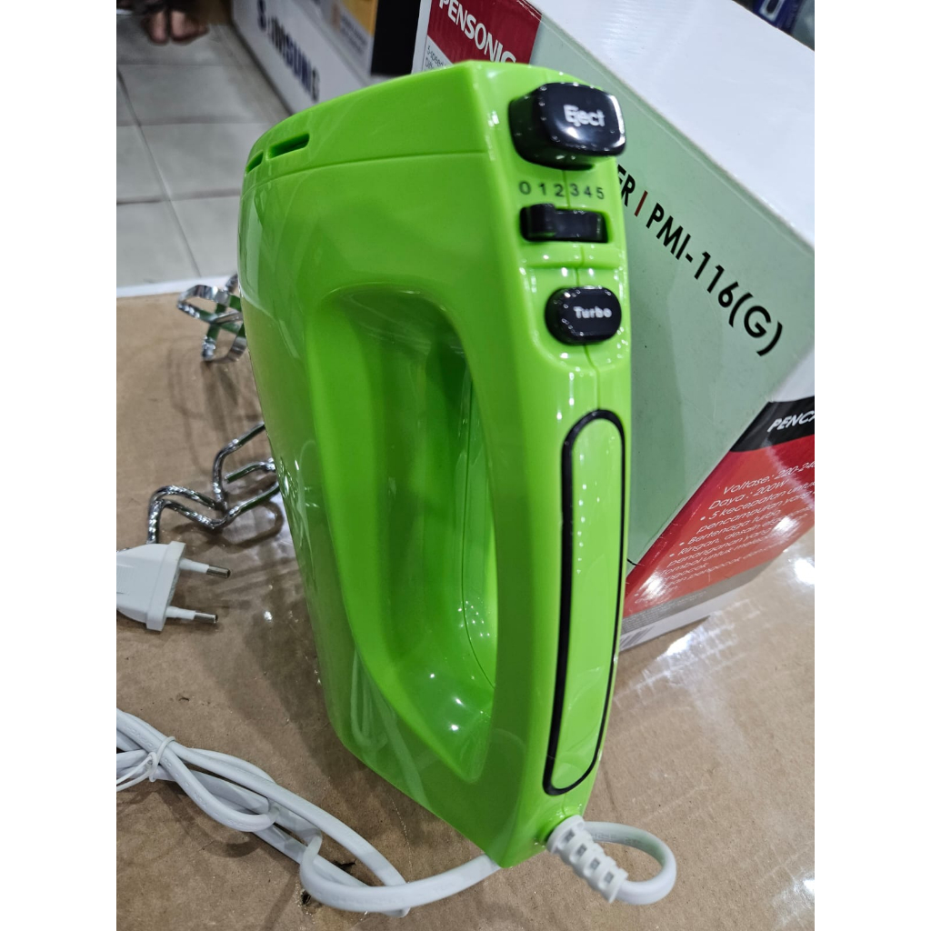 PENSONIC HAND MIXER MURAH - PENGOCOK KUE LOW WATT PMI-116(G) - PMI 116