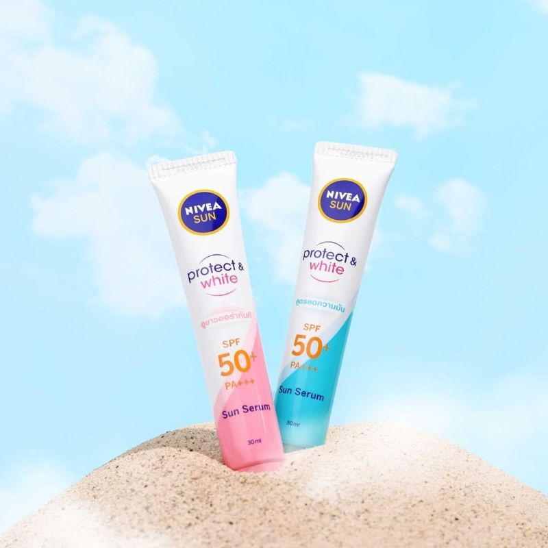 `ღ´ PHINKL `ღ´ Nivea SUN screen Face Serum SPF 50+++ pelindung dari sinar matahari