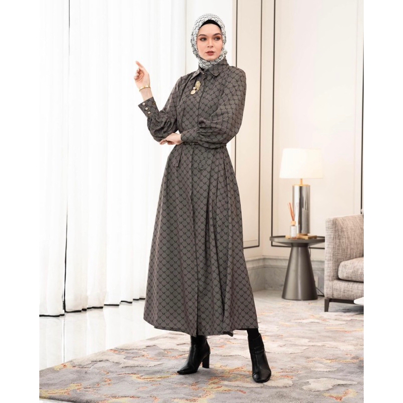 vivizubedi VZ monogram puff dress D bloom dress dash top palazzo