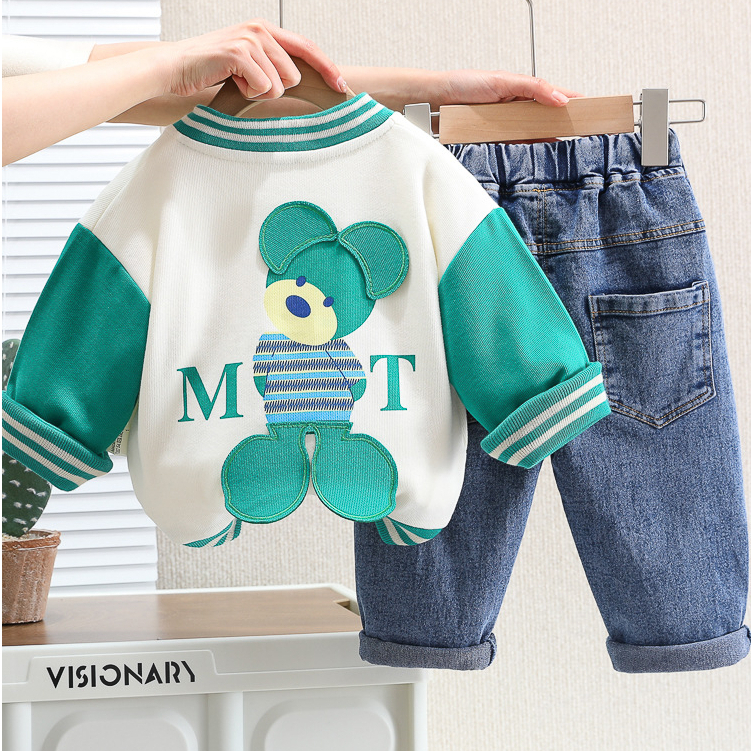 Setelan Anak Laki Laki Import Baju Anak Cowok Set 3in1 VIN0S