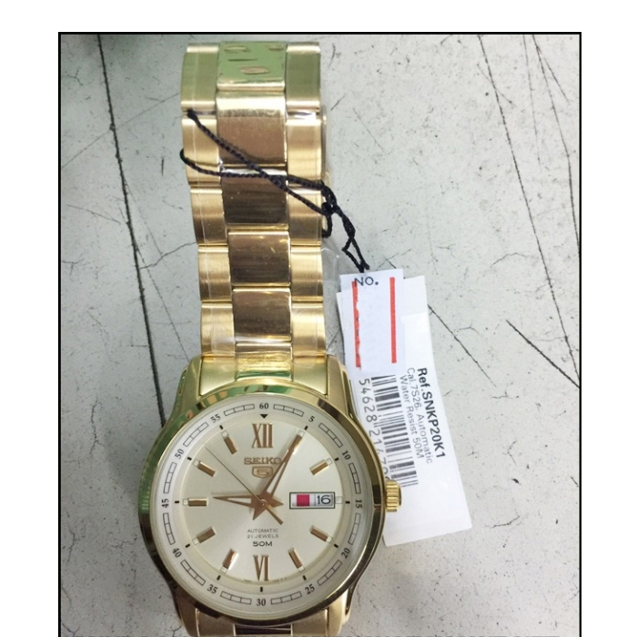 Seiko 5 SNKP20K1 Automatic Gold Ion Plated - Jam Tangan Pria SNKP20