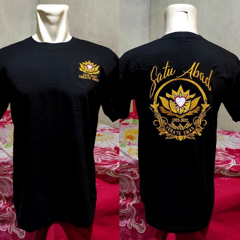 kaos psht bordir satu abad,kaos terate bordir terbaru