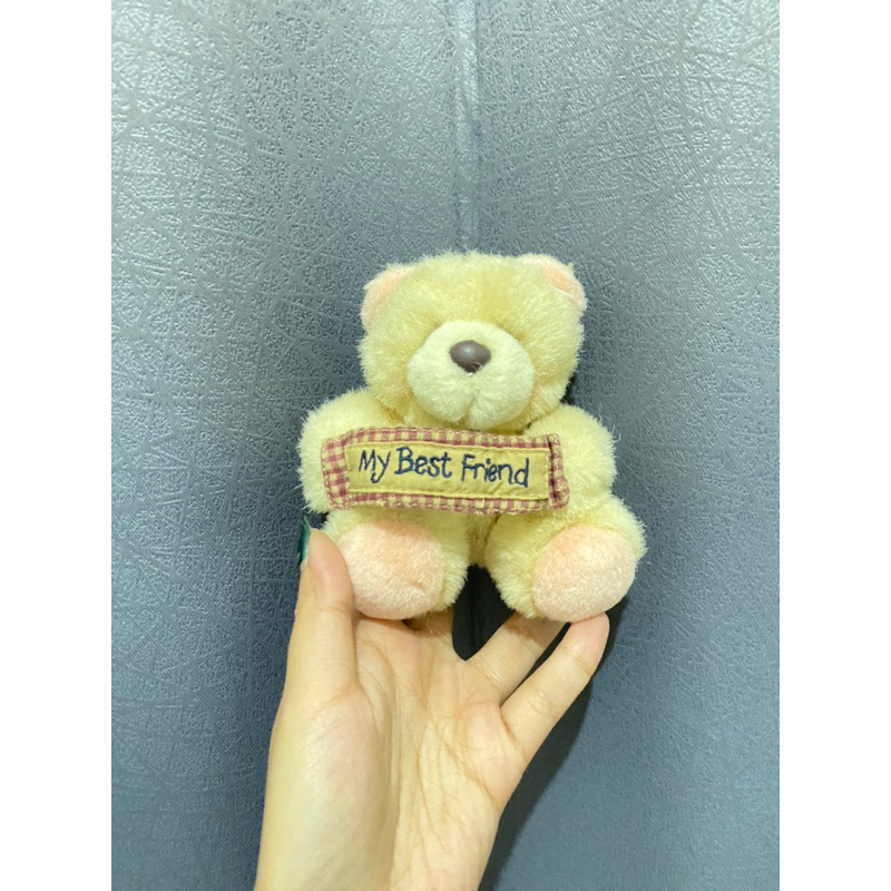 Boneka Karakter Mini Teddy Bear My Best Friend size 13cm Original / Boneka Teddy Bear Kecil Original