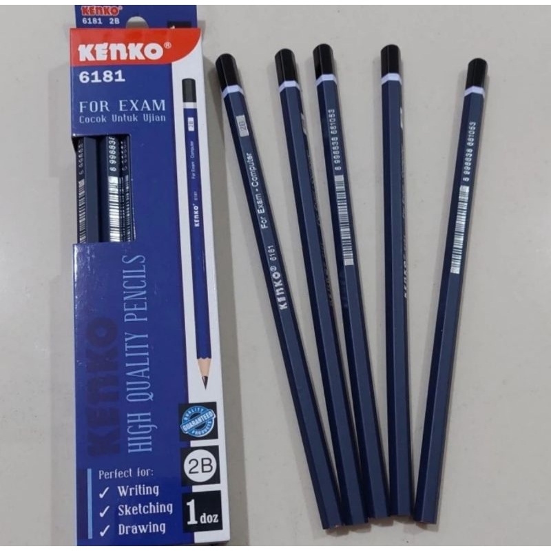 

Kenko Pensil 2B 6181 1 lusin