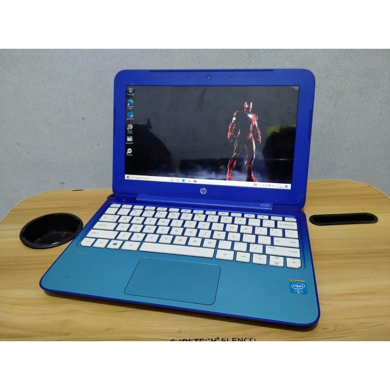Notebook hp stream biru langit intel celeron ram 2gb windows 10 12inch