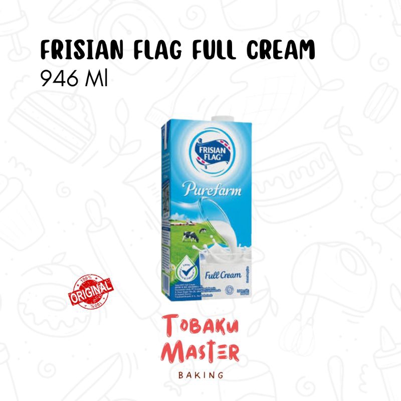 

[ 946 ML ] Susu UHT Frisian Flag Full Cream 946 Ml