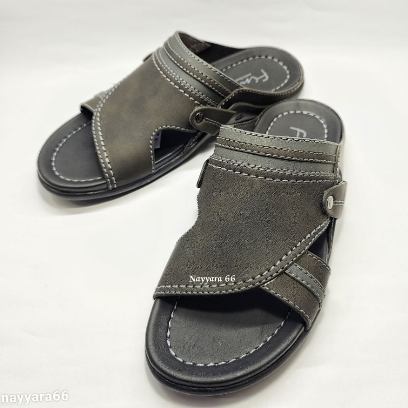 SANDAL SLIDE FINOTTI SANDAL KULIT PRIA SANDAL CASUAL PRIA BPZ 10