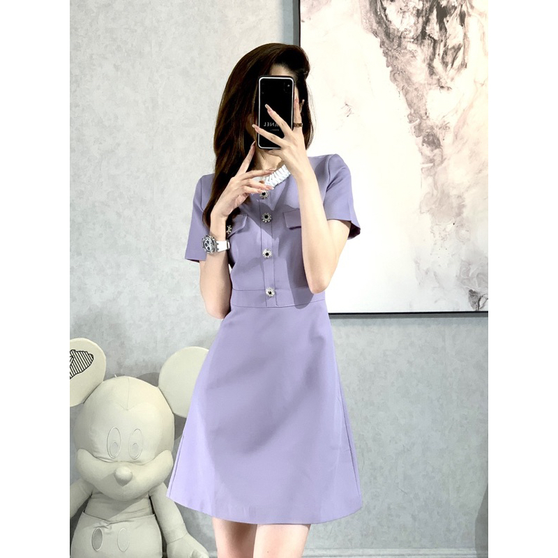 Taro Purple Dress Premium M397