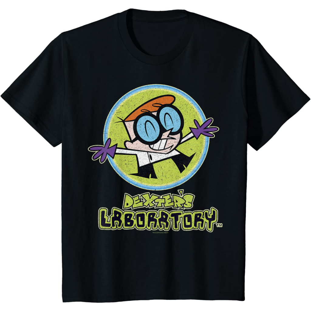 Kaos anak CN Dexter's Laboratory Dexter Portrait Logo