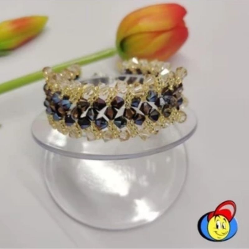 Gelang Swarovski BCG10 Perhiasan Manik Kristal Crystal Swarovski
