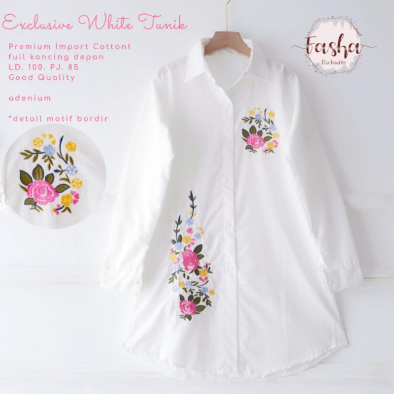 Exclusive White Tunik by Fasha