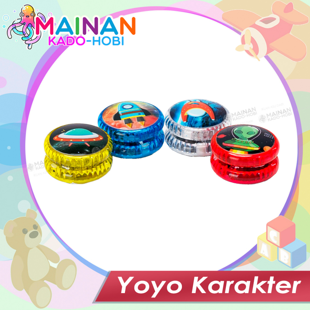 MAINAN ANAK YOYO LAMPU KARAKTER SPACE TRAVEL UFO