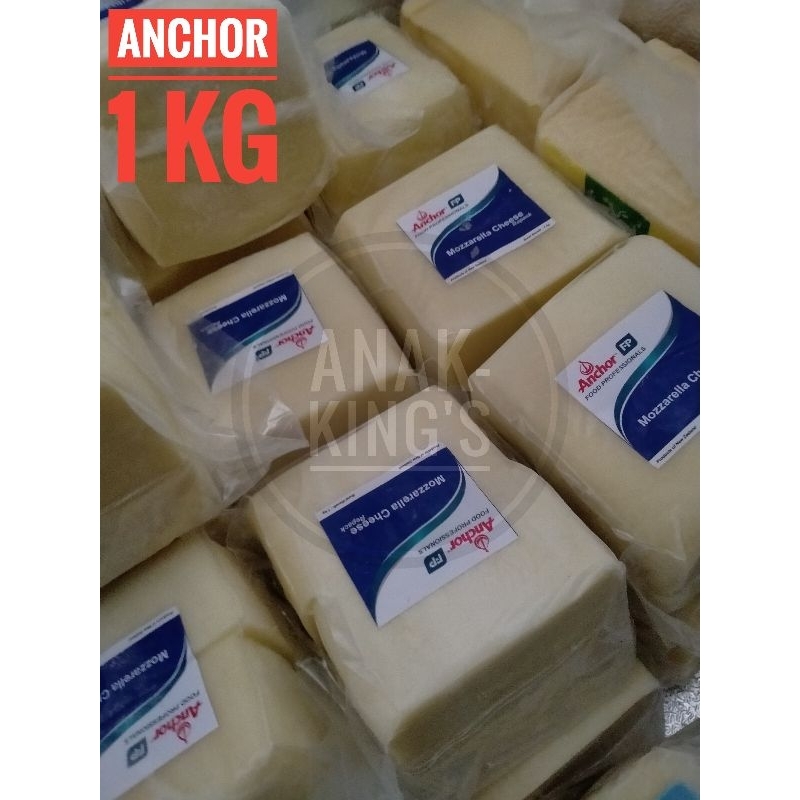 

Keju Mozzarella Anchor 1 kg Topping cordog pizza sphagetti