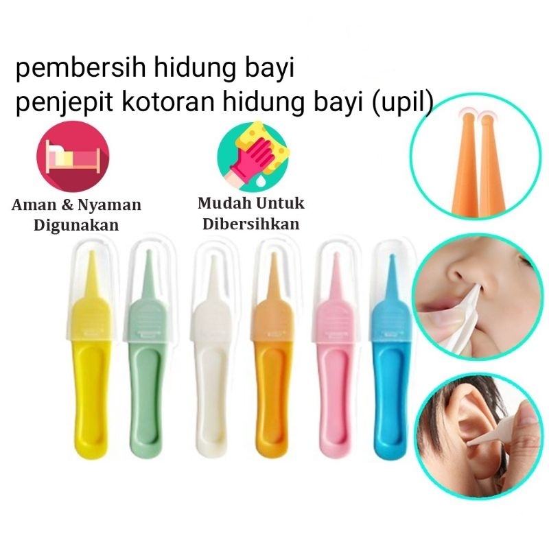 Pembersih Hidung Bayi / Penjepit Kotoran Hidung Bayi / Pinset Plastik Pembersih Penjepit Upil Bayi / Baby Nose Cleaning Picker