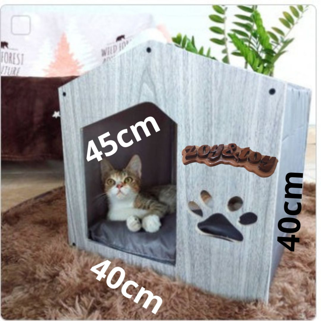 paket lengkap rumah kandang kucing ukiran nama aksesoris kucing kayu jati ukir nama rumah kucing dan