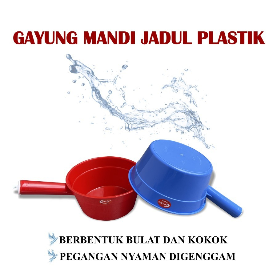 Gayung Air Plastik Jadul Conalgo / Gayung Mandi Lebar Besar / Cedok Air