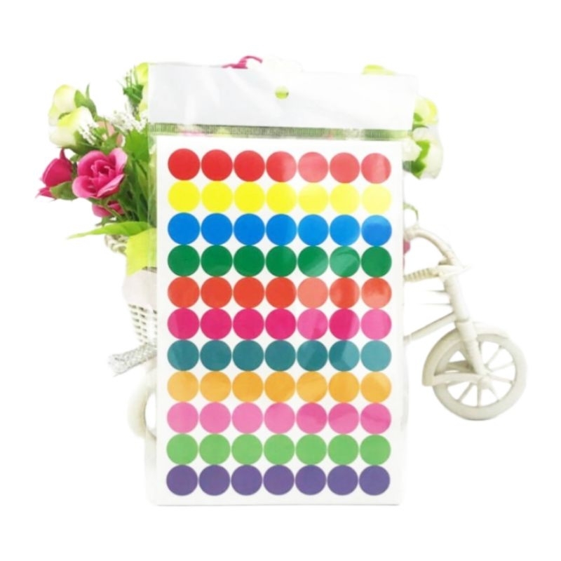 

(ALDEBARAN EDUTOYS) 1 LEMBAR DOT LABEL / DOT STICKER MIX COLOR / DOT LABEL MIX COLOR / DOT STIKER MIX COLOR