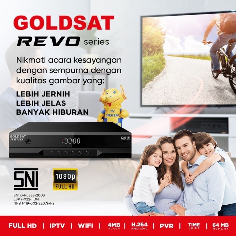 SETOP BOX DIGITAL / SET TOP BOX DIGITAL  / SETUP BOX ANTENA DIGITAL GOLDSAT REVO HD