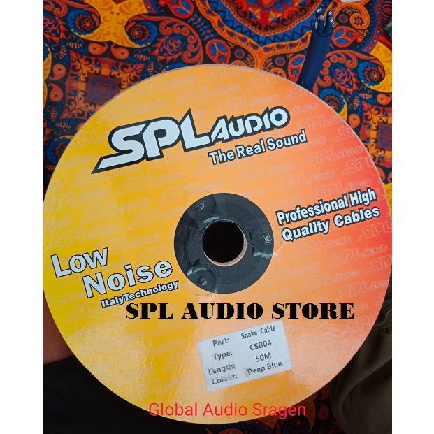 SPL Audio Cable Snake CSB-04 Biru Kabel Snake SPL isi 4 CSB 04