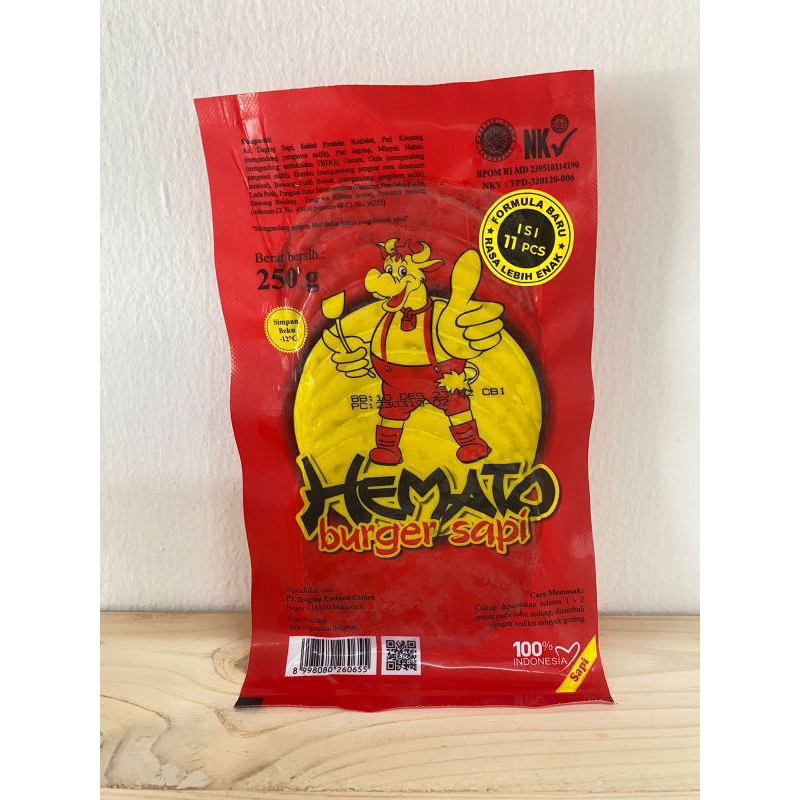

Hemato Burger Sapi 250gr