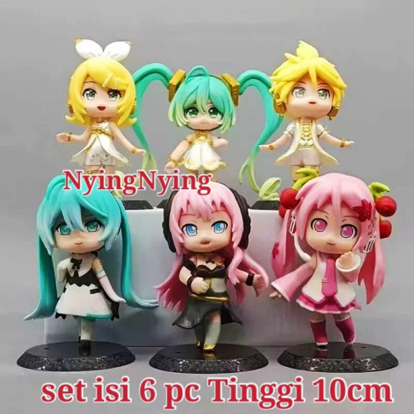 

Dijual Set 6 Action Figure Vocaloid Hatsune Miku Kagamine Rin Len Luka Murah