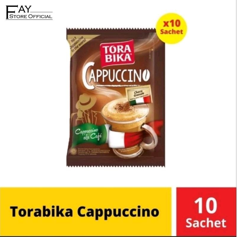 

Kopi Torabika CAPPUCINO + granule 25gr RENCENG ( ISI 10)