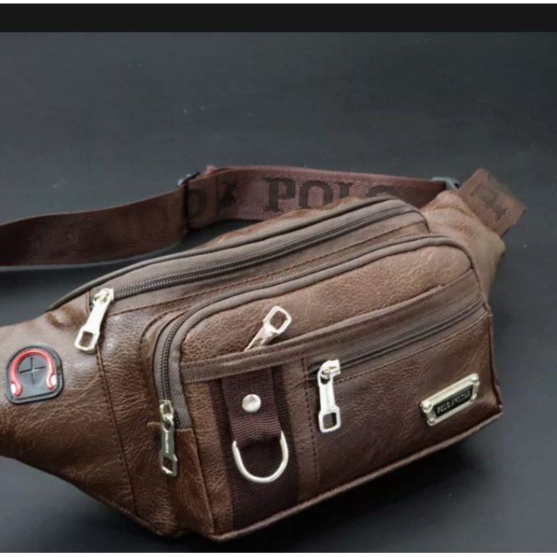 Tas Selempang PriaWaistbag POLO AMSTAR Adventur Casual Bag JJA