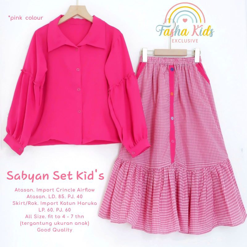 (NEW)SETELAN ANAK OOTD//VANY/RISA/SABYAN  BY FASHA