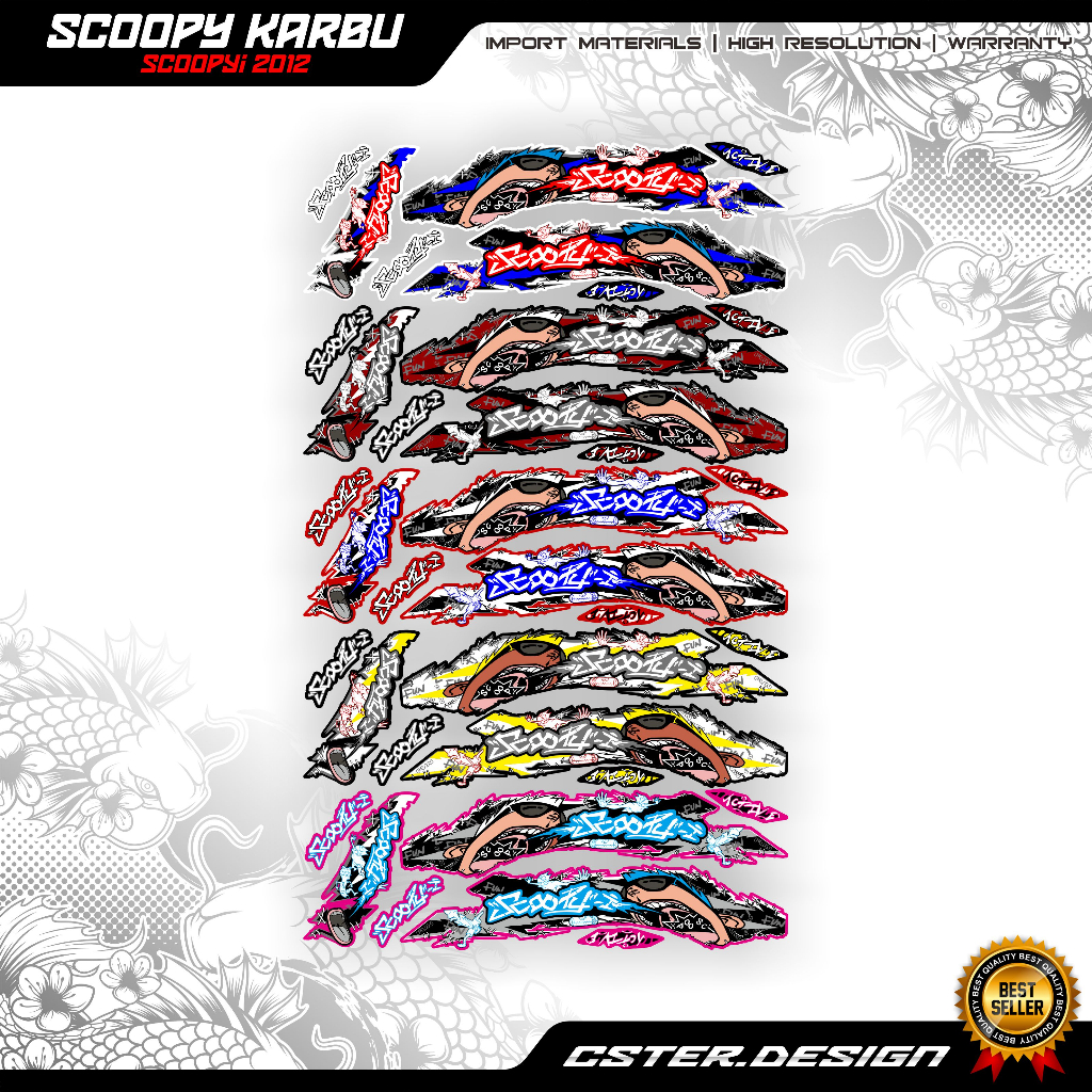 STRIPING SCOOPY KARBU scoopy i 2012