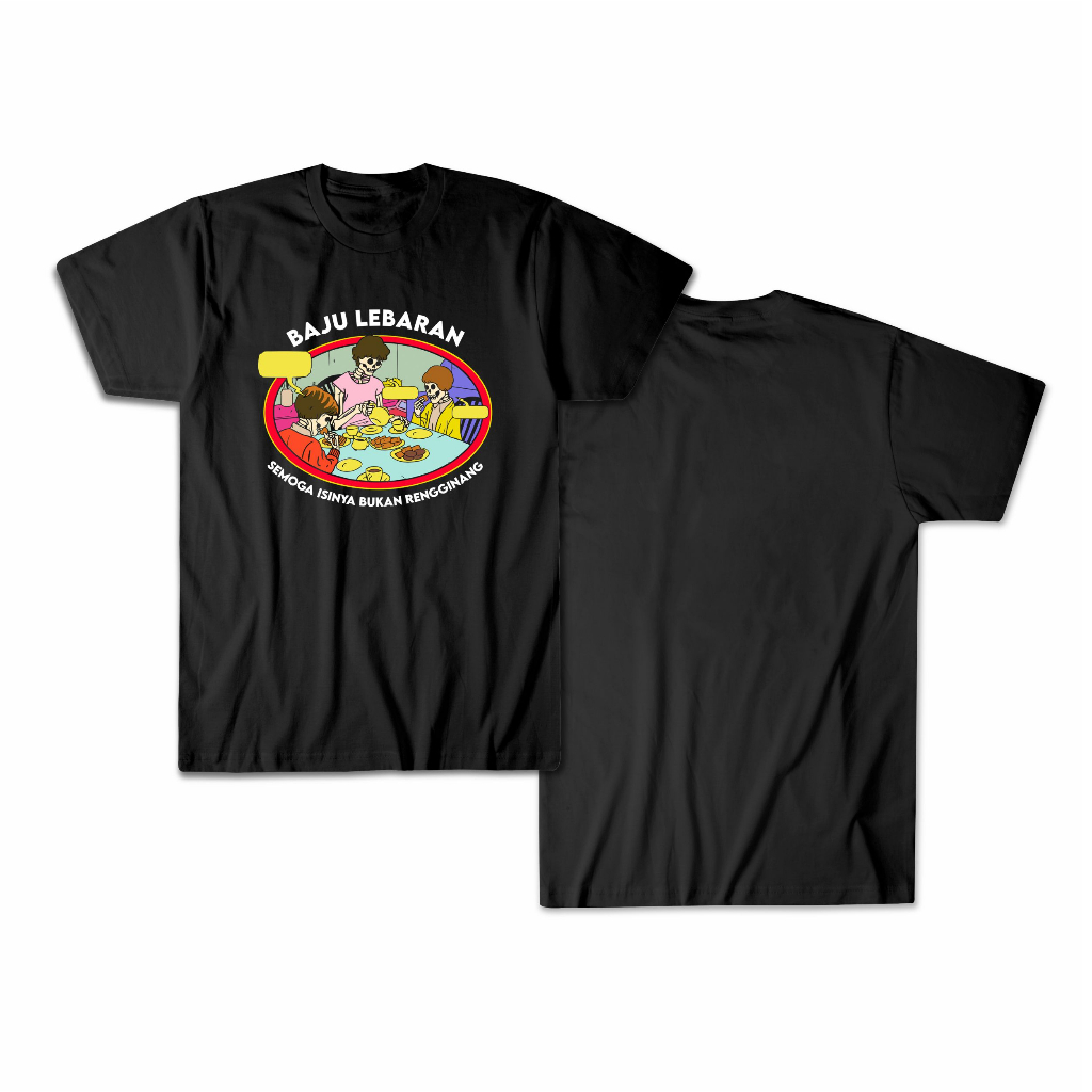 Kaos Lebaran Khong Guan Bahasa Jawa Hitam Pria Kata Baju  Lebaran Lucu Ramadhan Keren Distro Streetw