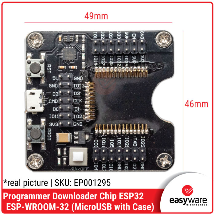 ESP-WROOM-32 Programmer Downloader Chip ESP32 MicroUSB with Case