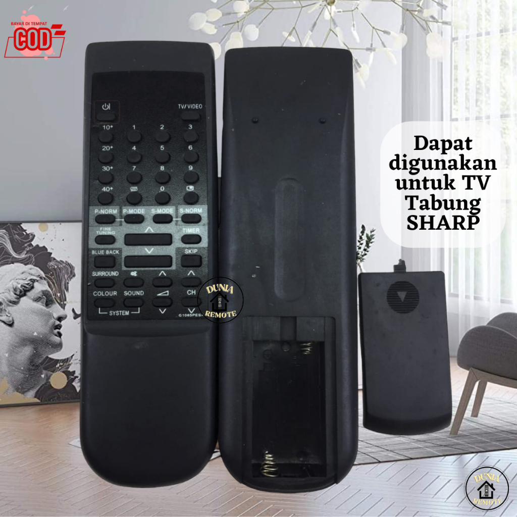 LAST STOCK!! Remot Remote TV SHARP TABUNG 10 85 pe sa tanpa setting