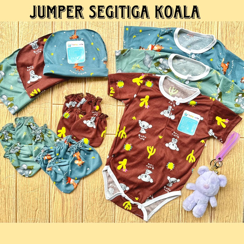 Jumper Bayi Topi Sarung tangan Dan Sarung tangan Kaki bayi baru lahir perlengkapan newborn SNI Promo 9.9