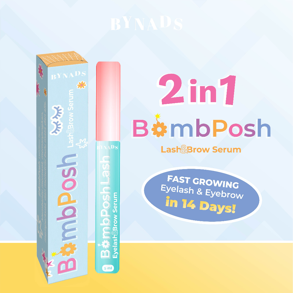 BYNADS BOMBPOSH LASH &amp; BROW SERUM | Serum Bulu Mata Bynads