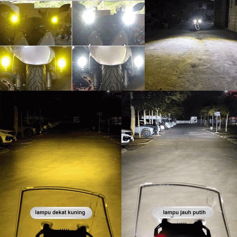 TERLARIS Lampu tembak Laser FOGLAMP SUPERBRIGHT D2 mini Cahaya Putih Kuning high low