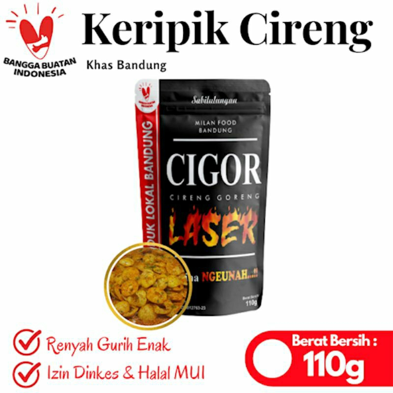 

Keripik Cireng Seblak Pedas Oleh Oleh Bandung 110g