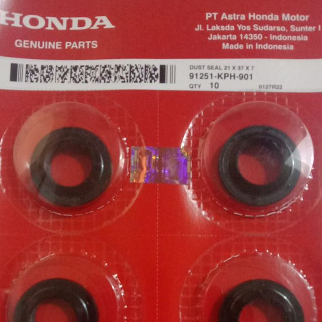 SEAL RODA DEPAN SUPRA X 125/BEAT/VARIO 91251-KPH-901