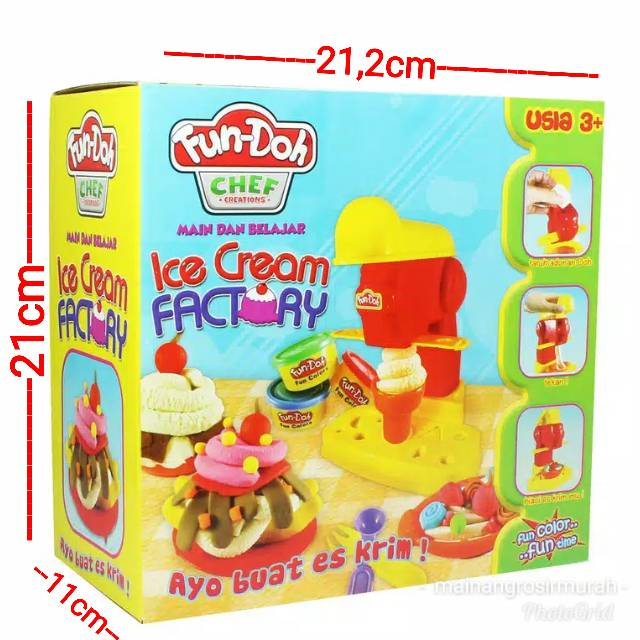 fundoh ice cream factory - Fun Doh - Lilin mainan - mainan edukasi anak 28041