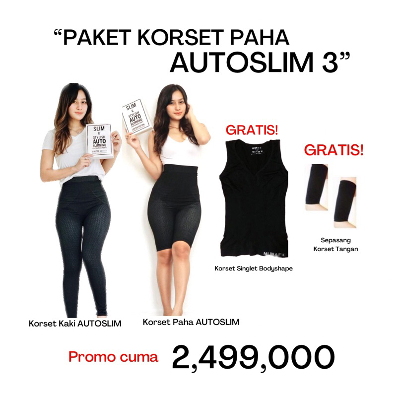 PAKET HEMAT KORSET PAHA AUTOSLIM 3